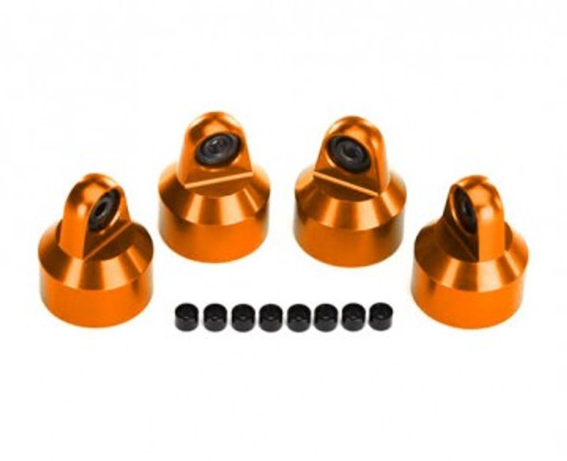 Traxxas Stötdämpartopp Alu Orange (för GTX #7761,7861) (4) (7764-ORNG)