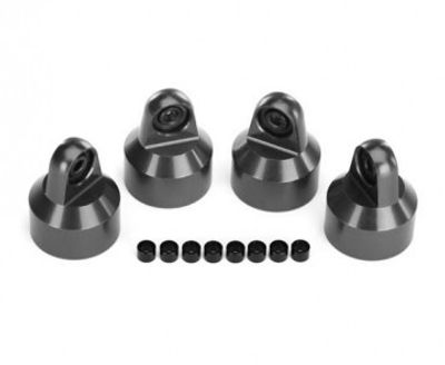 Traxxas Stötdämpartopp Alu Grå (för GTX #7761,7861) (4) (7764-GRAY)