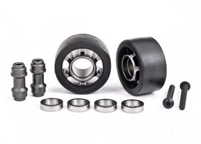 Traxxas Hjul Alu Grå Wheelie Bar Set Kullager (2) X-Maxx, XRT, Maxx, Sledge (7775A)