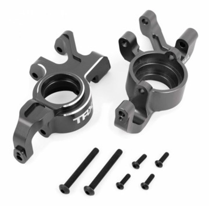 Traxxas Styrspindel H&V (Par) Alu Grå X-Maxx, XRT (7836-GRAY)