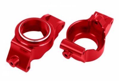 Traxxas Styrspindelhållare H+V (Par) Alu Röd X-Maxx, XRT (7832-RED)