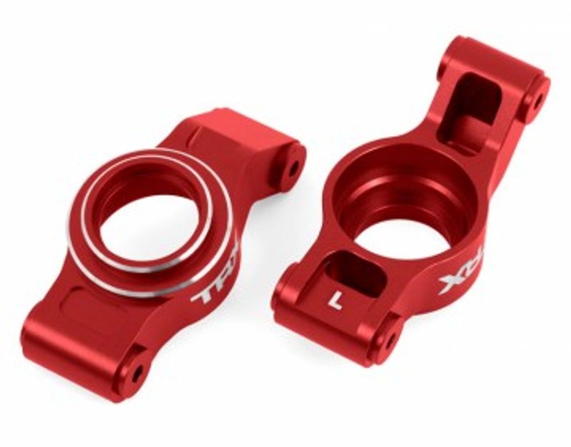 Traxxas Hjulkonsoll Bak H&V (Par) Alu Röd X-Maxx, XRT (7852-RED)