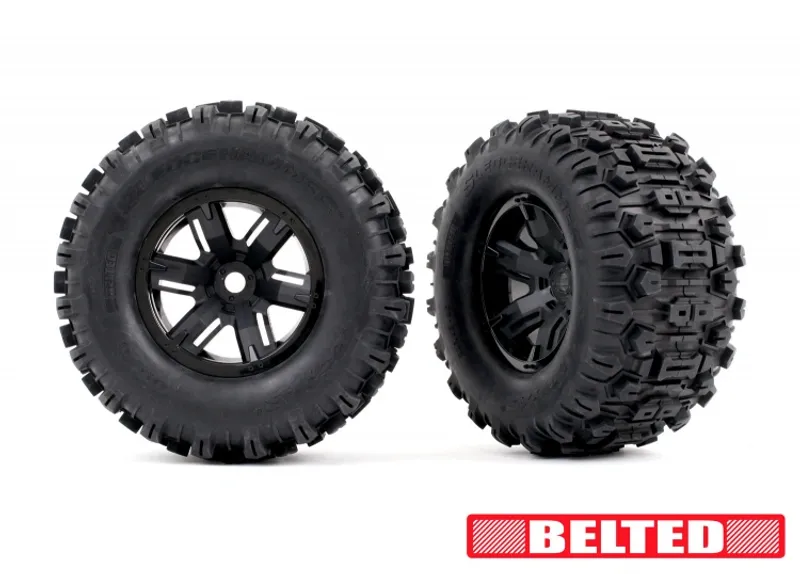 Däck & Fälg Sledgehammer Förstärkta / X-MAXX Svart (2st)