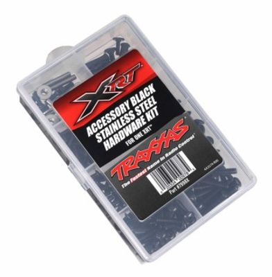 Traxxas Skruvsats Komplett Rostfritt Svart XRT (7998X)