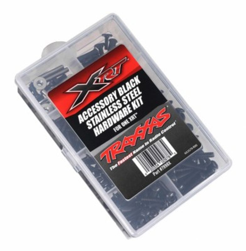 Traxxas Skruvsats Komplett Rostfritt Svart XRT (7998X)