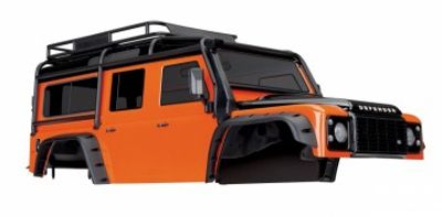Traxxas Kaross Land Rover Defender Orange Komplett (8011A)