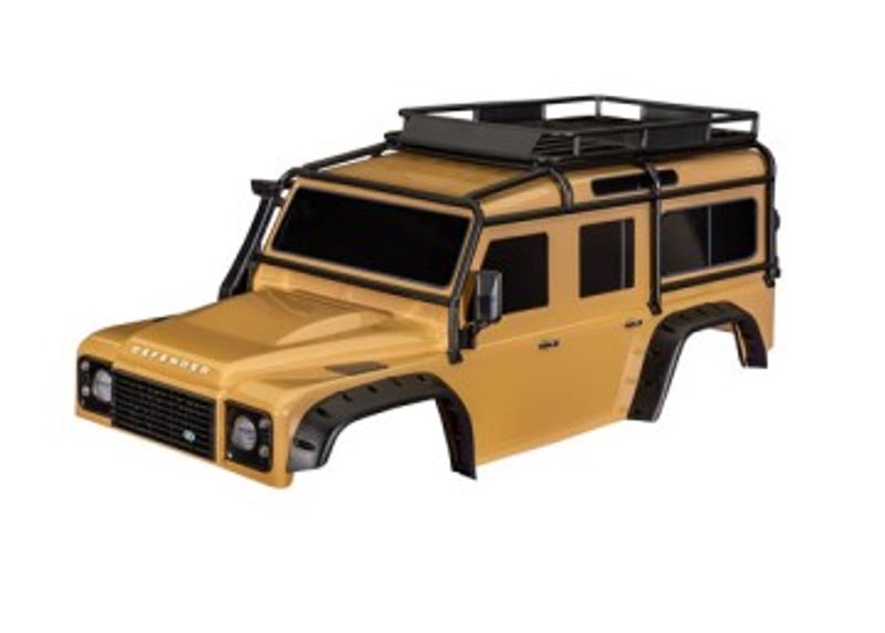 Traxxas Kaross Land Rover Defender Clipless Komplett Sand (8050-SAND)