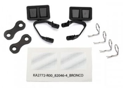Traxxas Backspeglar Set Svarta Ford Bronco(1979), F-150 (8073)