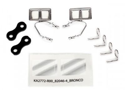 Traxxas Backspeglar Set Krom Ford Bronco(1979), F-150 (8073X)