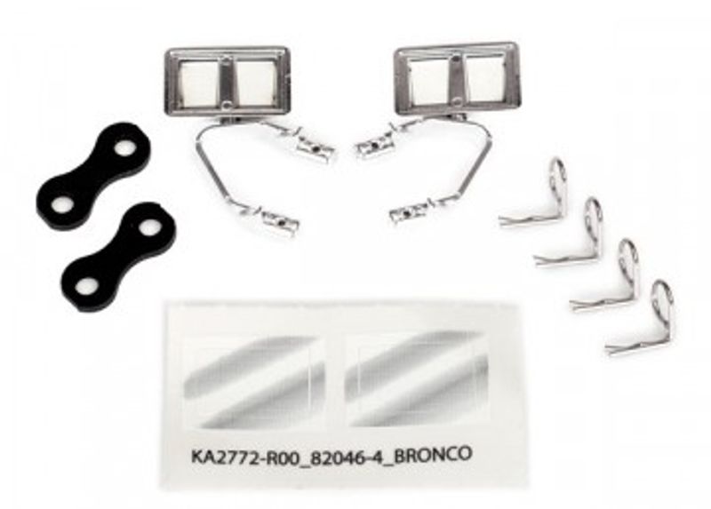 Traxxas Backspeglar Set Krom Ford Bronco(1979), F-150 (8073X)