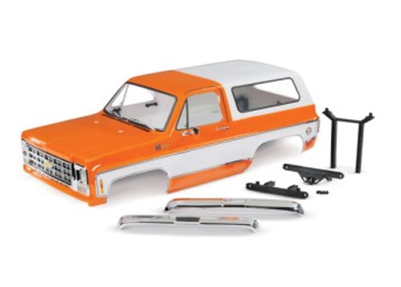 Traxxas Kaross Chevy Blazer '79 Orange Komplett Clipless (8126-ORNG)