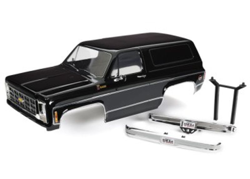 Traxxas Kaross Chevy Blazer '79 Svart Komplett Clipless (8126-BLK)