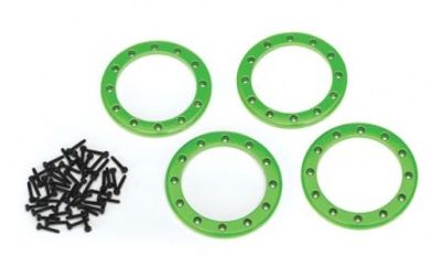 Traxxas Beadlock Ringar 2.2" Alu Grön (4) (8168G)
