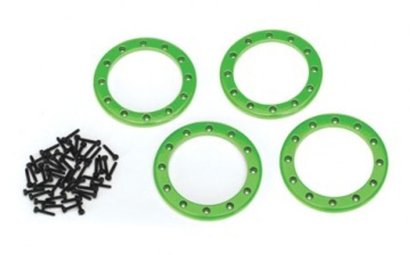Traxxas Beadlock Ringar 2.2" Alu Grön (4) (8168G)