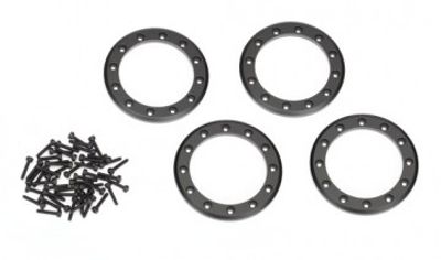 Traxxas Beadlock Ringar 2.2" Alu Svart (4) (8168T)