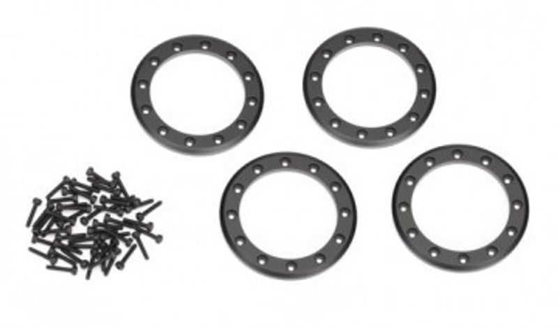 Traxxas Beadlock Ringar 2.2" Alu Svart (4) (8168T)