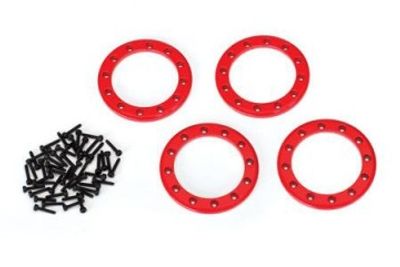 Traxxas Beadlock Ringar 1.9" Alu Röd (4) (8169R)