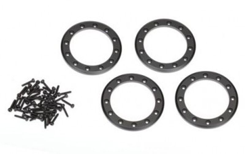 Traxxas Beadlock Ringar 1.9" Alu Svart (4) (8169T)