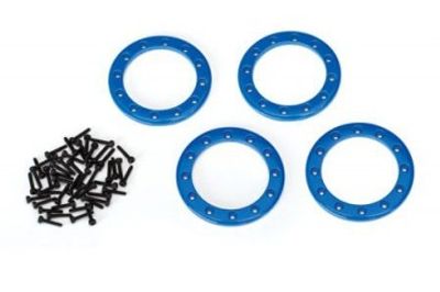 Traxxas Beadlock Ringar 1.9" Alu Blå (4) (8169X)