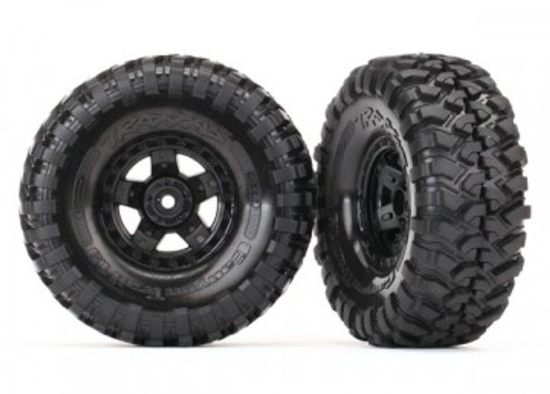 Traxxas Däck & Fälg Canyon Trail/TRX-4 Svart 1.9" (2) (8179)
