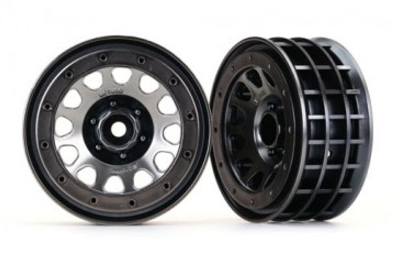 Traxxas Fälg Method 105 Svart Krom 2.2" (2) (8171)
