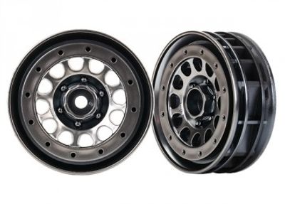 Traxxas Fälg Method 105 Svart Krom 1.9" Beadlock (2) (8173)