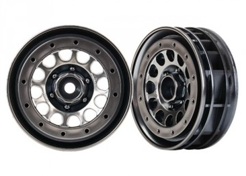 Traxxas Fälg Method 105 Svart Krom 1.9" Beadlock (2) (8173)