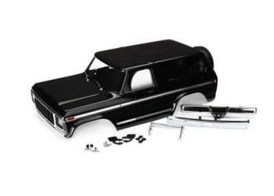 Traxxas Kaross Ford Bronco '79 Svart Komplett Clipless (8188)