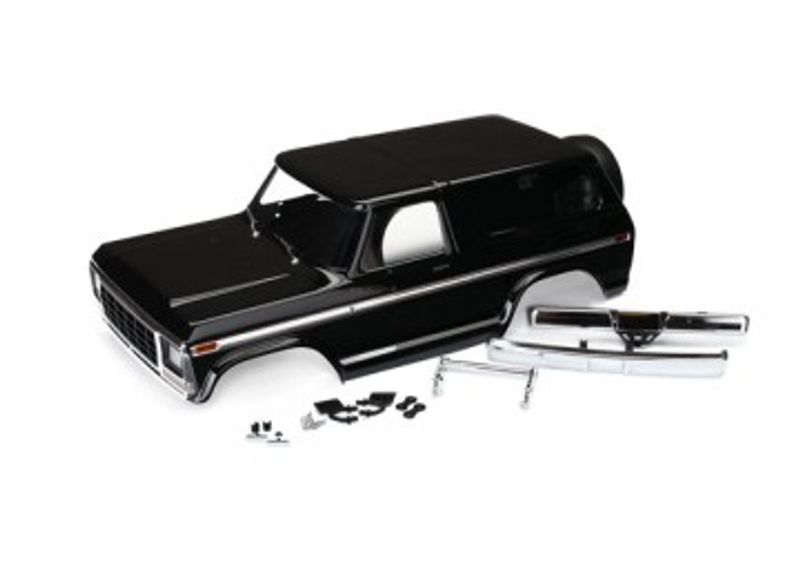 Traxxas Kaross Ford Bronco '79 Svart Komplett Clipless (8188)