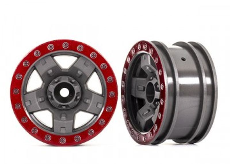 Traxxas Fälg TRX-4 Sport 2.2" Röd (2) (8180-RED)