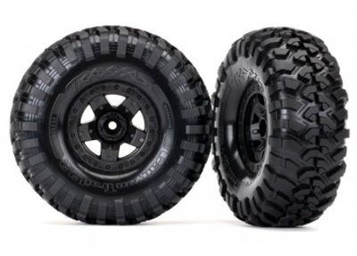 Traxxas Däck & Fälg Canyon Trail/TRX-4 Svart 2.2" (2) (8181)
