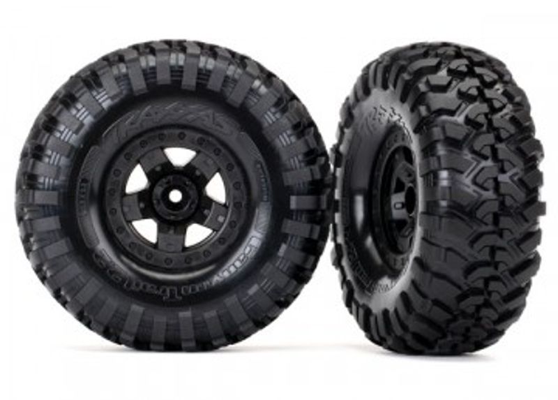 Traxxas Däck & Fälg Canyon Trail/TRX-4 Svart 2.2" (2) (8181)