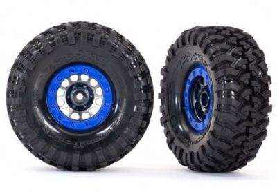 Traxxas Däck & Fälg Canyon Trail/ Method 105 Svartkrom 1.9" (2) (8182)