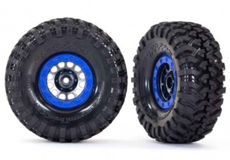Traxxas Däck & Fälg Canyon Trail/ Method 105 Svartkrom 1.9" (2) (8182)