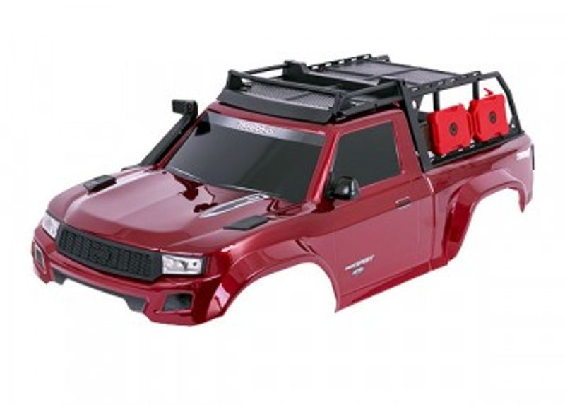 Traxxas Kaross TRX-4 Sport (Clipless) Komplett Röd (8213-RED)