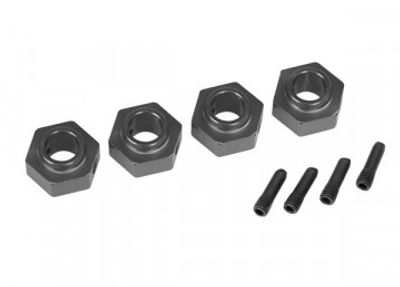 Traxxas Hjulnav 12mm Aluminium Grå (4)  TRX-4/6 (8269A)