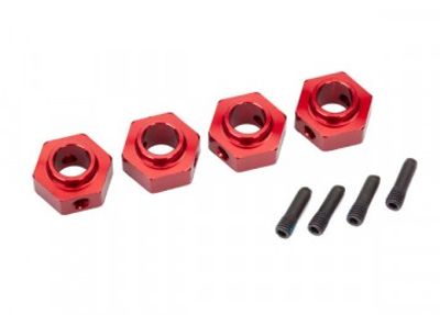 Traxxas Hjulnav 12mm Aluminium Röd (4)  TRX-4/6 (8269R)