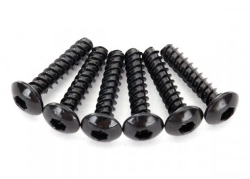 Traxxas Skruv 2,6x12mm Självgängande Kullrig Insex (6) (8299)