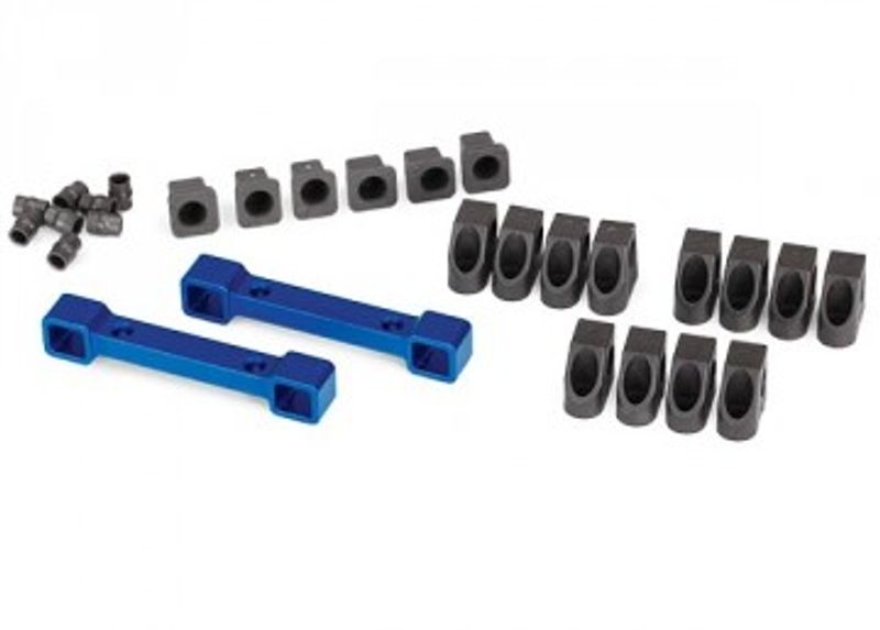 Traxxas Bärarmsfästen Fram och Bak Alu Blå  4-Tec (8334X)