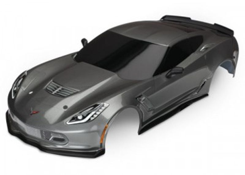 Traxxas Kaross Chevrolet Corvette Z06 Grå Målad (8386A)