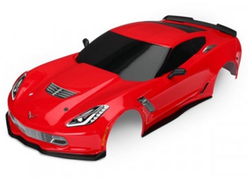 Traxxas Kaross Chevrolet Corvette Z06 Röd Målad (8386R)