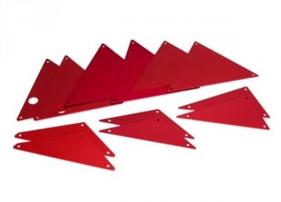 Traxxas Chassipaneler Alu Röd Set  UDR (8434R)