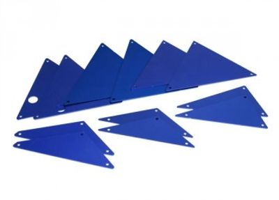 Traxxas Chassipaneler Alu Blå Set  UDR (8434X)
