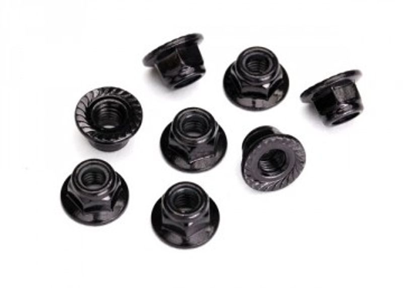 Traxxas Låsmutter Fläns M5 Stål (8) (8447)