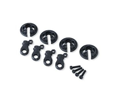 Traxxas Fjäderhållare Set Skiffergrå GTR Stötdämpare (4) (8459-SLGRY)