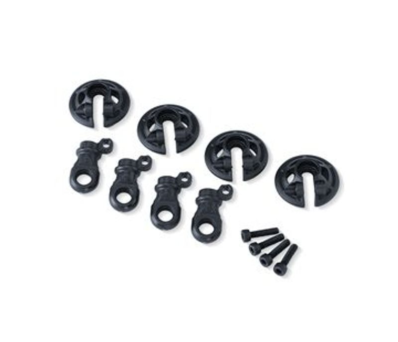 Traxxas Fjäderhållare Set Skiffergrå GTR Stötdämpare (4) (8459-SLGRY)
