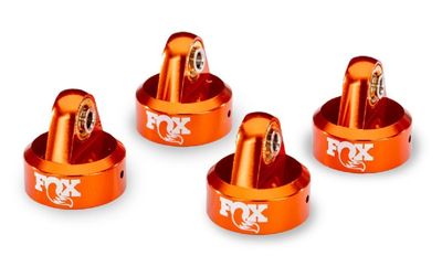 Traxxas Stötdämpartopp Alu Orange Fox GTR (4) (8465)