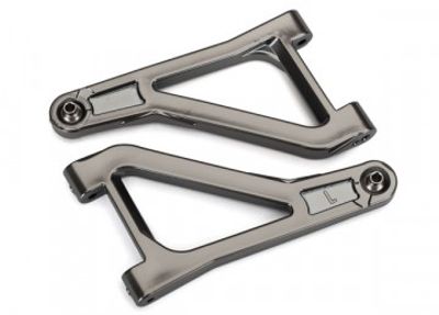 Traxxas Bärarm Övre Fram V+H Svart krom (2)  UDR (8531X)