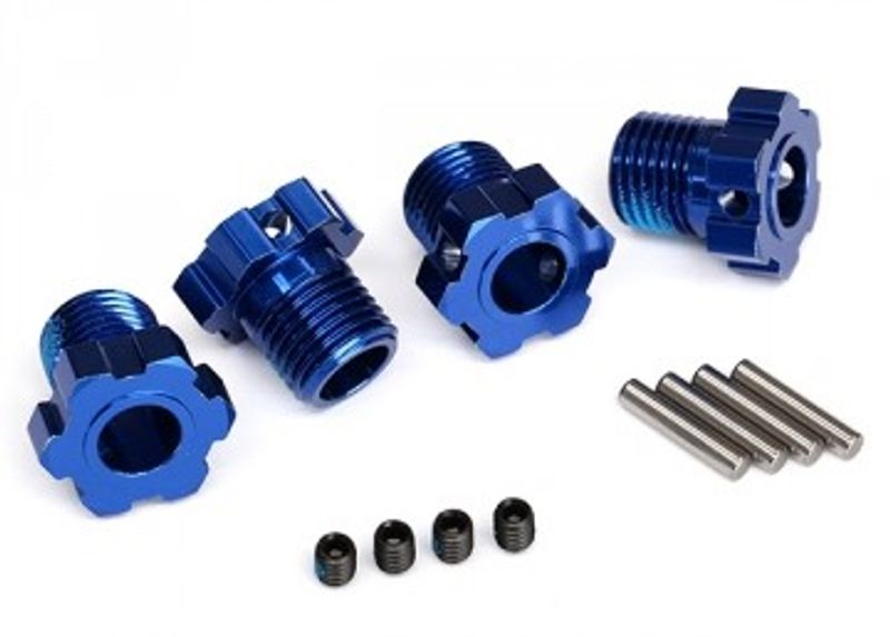 Traxxas Fälgnav 17mm Blå (4) (8654)