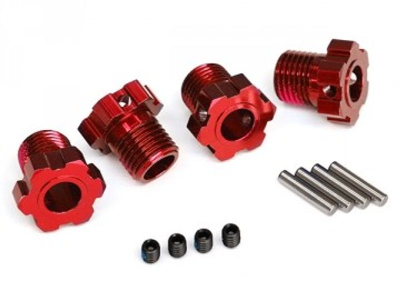Traxxas Fälgnav 17mm Röd (4) (8654R)